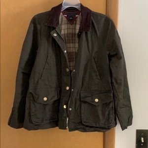 Waxed canvas utility swing coat